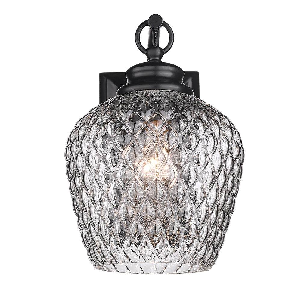Golden Lighting Adeline 1-light Wall Sconce in Matte Black